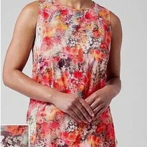 Athleta Zephyr Refined Tank Top In Renewed Bloom Spring Large